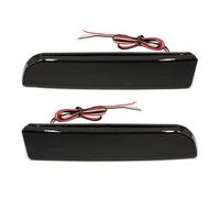 SRQORT LED 3ème Feu Pour Mitsubishi Pour Lancer Pour Evolution X 2008-2017 Pour Outlander 2011-2012 2 Réflecteurs Arrière À LED Avec Feu Stop Stroboscopique Freinage(Smoke,2 Functions)