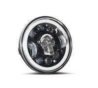 SRQORT Phares Avant pour Moto Feu De Jour Rond De 5,75 Pouces 1500 W Haute Puissance 250000 LM Haute Luminosité 6000 K Blanc DRL Moto Phare Avant Lampe(1 PCS)