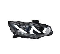 SRQORT Pour Civic X Phares 2016-2020 Voiture Lampe Frontale Phare LED Drl Animation LED Feux De Route Feux De Croisement Couvercle Phare(LHD)