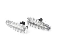 SRQORT Pour Mistubish Pour Lancer Pour EVO X Pour Outlander Sport Pour Mirage Flowing Dynamic Side Marker Light Turn Signal Blinker 2pcs Dynamique Rétroviseur Extérieur(Flowing water white)