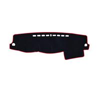 SRQORT pour Mitsubishi pour Pajero 2007-2017 2018 Voiture Tableau Bord Tableau De Bord Couverture Tapis Pad Pare-Soleil Instrument Tapis De Protection Tableau Bord Dash Pad(Red Edge)