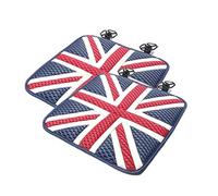 SRQORT Protege Siege Voiture 2 Pièces Glace Soie Coussin Siège Voiture Tapis Couverture pour Tous pour Mini pour Cooper pour Clubman F54 F55 F56 F57 R50 R53 R55 R56 R60 R61 F60 pour Countryman(Rouge)