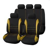 SRQORT Protege Siege Voiture Coussin Siège Voiture pour Nissan pour Qashqai J10 J11 pour X-Trail pour X Trail T32 T31 Coussins De Siège d'hiver Coussins De Protection Housses De Siège(Jaune)