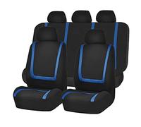 SRQORT Protege Siege Voiture Ensemble Complet De Housses De Siège De Voiture pour Mercedes W204 W211 W210 W124 W212 W202 W245 W163 Housses pour Siège De Véhicule(9pcs Set Blue)