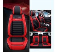 SRQORT Protege Siege Voiture Ensemble Complet Housse De Siège De Voiture pour DS pour Citroën C3 pour Berlingo pour Aircross C4 pour Cactus pour Picasso C5(Black+Red)