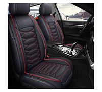 SRQORT Protege Siege Voiture Ensemble Complet Housse Siège Voiture pour Toyota pour Aygo pour Avensis T25 T27 pour Corolla pour Yaris pour Chr pour Estima pour Camry pour Rav4(Noir Rouge)
