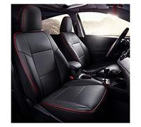 SRQORT Protege Siege Voiture Ensemble Complet Housses Siège Spéciales Voiture pour Toyota pour Rav4 2013 2014 2015 2016 2017 2018 2019 Coussin De Protection en Cuir Imperméable(Noir Rouge,2017)