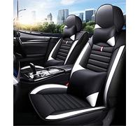 SRQORT Protege Siege Voiture Housse De Siège De Voiture Complète pour Mercedes Classe E E200 E250 E300 E400 E450 E500 W210 W211 W212 W213(Black White,Luxury)