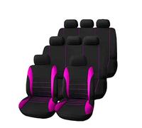SRQORT Protege Siege Voiture Housses Siège Voiture pour Opel pour Aatara pour Astra pour Moka pour Omega pour Grandland X pour Corsa pour Adam Housse Coussin Siège Tissu Automatique(8 Seats-Pink)