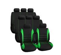 SRQORT Protege Siege Voiture pour Citroen C2 C3 C4 pour Cactus C5 C4 Housses Siège Voiture Tissu pour Picasso C6 DS3 DS4 DS5 Housse De Protection De Coussin De Siège Automatique(8 Seats-Green)