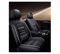 SRQORT Protege Siege Voiture pour Jeep pour Grand Cherokee pour Boussole Housses De Siège en Cuir De Voiture pour Commandant pour Patriot(Black White)