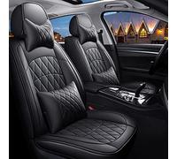SRQORT Protege Siege Voiture pour Mazda 3 Cx-5 2 5 6 Cx-3 Cx-4 Cx-7 Cx-9 MX-5 RX-8 Cuir PU 5 Siège Housses De Siège De Voiture Ensemble De Protections De Siège Avant Et Arrière(Noir,Luxury)