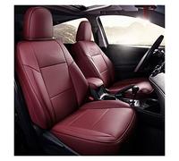 SRQORT Protege Siege Voiture Spécial pour Toyota pour Rav4 2013 2014 2015 2016 2017 2018 2019 Ensemble Complet Housses Siège Voiture Coussin Protection en Cuir Imperméable(VIN Rouge,2017)