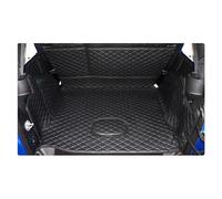 SRQORT Tapis Coffre Auto Tapis Coffre Voiture Ensemble Complet pour Jeep pour Wrangler pour JK 2007-2018 Tapis Doublure Cargaison Imperméables Tapis Démarrage Protection Coffre Voiture(Beige Noir)