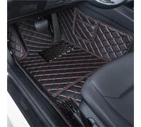 SRQORT Tapis Voiture Tapis Sol Voiture Personnalisés pour Nissan pour Qashqai J11 2014-2017 Tapis Voiture en Cuir Luxe Hommes Et Femmes Couverture Complète Tapis Sol Voiture(L Black Red)