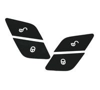 SRQORT Voiture Garniture Autocollants pour Boutons Déverrouillage Portière Voiture pour Mercedes pour Benz Classe CE GLC CLS W205 W213 X253 W447 2015-2019 Intérieur Automobile(4 PCS Black)