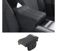 SRSJZYZSMS Coussin accoudoir Auto pour Jaecoo J5 E5 | Mousse à mémoire soulage coude. Poches rangement distributeur mouchoirs intégrés gardent console organisée sans encombrement