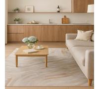 SRTJURFG Tapis d’Entrée Lavable 80x120 cm Antidérapant Tapis Couloir Salon Chambre Cuisine Salle à Manger Abstract Beige Brown Gray