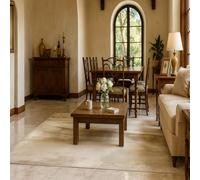 SRTJURFG Tapis Grand 130x200 cm Lavable Antidérapant Tapis pour Chambre et Salon Modern Abstract Beige Brown Gold White