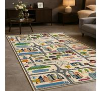 SRTJURFG Tapis Grand Salon 180x200 cm Antidérapant Doux pour Décoration Maison Chambre Modern Colorful