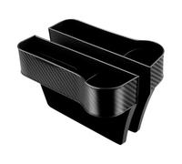 SRTMIRJJ 2 Pieces Organisateur écart Siège Voiture pour Citr-oen Ds7 DS 7 Crossback 2018-2023, Boîte Rangement Latérale Console Automobile Universelle avec Portegobelet,Black