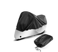 SRTMIRJJ Bâche Protection Moto Imperméable pour Wottan Motor Storm -x 125, Housses Exterieur Interieur, avec Trous Serrure, Protection au Pluie Poussière UV,Black Silver-XXXL(265 * 105 * 125CM)