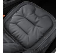SRTMIRJJ Coussin Voiture en Cuir Nappa pour Mini One/Cooper/Cooper S/Clubman/Countryma, Coussin Conducteur, Confort Respirant Antidérapant Coussin Voiture, Universel,Black