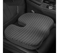SRTMIRJJ Coussin Voiture pour Seat SUV Altea/Arona/Ateca/Tarraco, Coussin Siège Rehausseur Adulte Voiture, Antidérapant Coussin Compensé en Mousse Mémoire Forme,Dark Gray