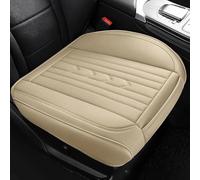 SRTMIRJJ Coussin Voiture Siege pour Dodge Charger SXT 2015-2023, Coussin Siège Auto Respirant Cuir Étanche, Protecteur Siège Voiture Avant Super Doux Confort,Beige