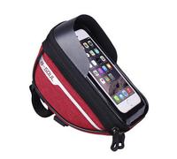 SRTMIRJJ Sacoche Cadre Velo pour Bianchi Impulso Allroad Impulso Comp Impulso DAMA 105, Support Téléphone Bicyclette, Smartphone sous 6,4'', Imperméable écran Tactile,Red