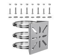 SRTSTR Support de Montage de Caméra de Sécurité Vertical avec 3 Boucles Réglables Support Universel pour Caméra de Surveillance Support Mât Convient aux Caméras Vidéosurveillance