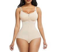 SRTUMEY Body gainant pour femme avec fermeture éclair YL0414, 1_Beige, 3XL
