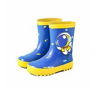 SRTUMEY Bottes en caoutchouc pour enfants - Chaussures de pluie pour garçons et filles - Bottes de pluie pour bébé - Dinosaure - Taille L - Petit enfant, F, 27 EU