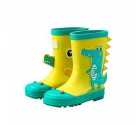SRTUMEY Bottes en caoutchouc pour enfants - Chaussures de pluie pour garçons et filles - Bottes de pluie pour bébé - Dinosaure - Taille L - Petit enfant, a, 24 EU