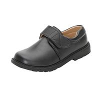 SRTUMEY Chaussures d'école formelles en cuir PU avec fermeture vernie pour | Matériau durable, boucle de crochet facile, doublure confortable, semelle extérieure antidérapante, look classique