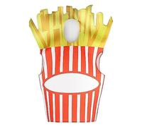 SRTUMEY Costume d'Halloween pour Adulte - Costume de Hambourg - Frites - Taille Unique