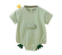 SRTUMEY Nouveauté Bébé Body Été Bébé Nouveau-né Grenouille Manches Courtes Mince du Triangulaire Paquet Ass Vêtements Crawl Costume Bébé Garçon Fille Romper Robe Vert