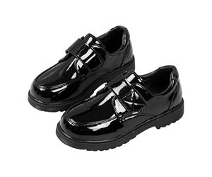 SRTUMEY Richelieu Richelieu Chaussures d'école formelles pour garçon, Noir