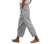 SRTUMEY Short Tactique Pantalon décontracté à Cordon de Serrage pour Femmes, Printemps et été Pantalon Noir Karaté