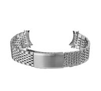 SRTYDCUR Accessoires de montre, bracelet de montre compatible avec Omega Seamaster, bracelet incurvé en acier inoxydable, 18 mm, 19 mm, 20 mm(Silver,19mm)
