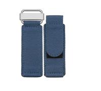 SRTYDCUR Accessoires de montre compatibles avec Seiko Rolex Panerai Tudor, bracelet de montre sport en nylon avec fermeture auto-agrippante, 22 mm, 24 mm(Blue Silver,22mm)