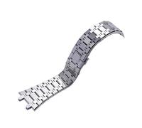 SRTYDCUR Bracelet de montre 21 mm 26 for hommes et femmes, entièrement en acier inoxydable, compatible avec les bracelets AP Royal Oak 15400 26331 15500, boucle déployante(Silver)