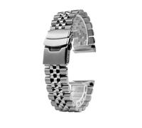 SRTYDCUR Bracelet de montre en acier inoxydable 316L, solide, sans couture, à extrémité incurvée, for Seiko, compatible avec les montres Turtles Prospex SRP773, SRP775, SRP777, SRPA21, argent