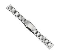 SRTYDCUR Bracelet de montre en acier inoxydable massif for hommes et femmes, boucle déployante, compatible avec Casio, Seiko Jubilee, 18 mm, 20, 22(Silver SP1,18mm)