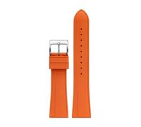 SRTYDCUR Bracelet de montre en caoutchouc fluoré compatible avec Blancpain X, compatible Swatch, 22 mm, sport, étanche, FKM, for homme et femme, outils(Orange)