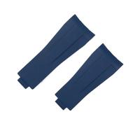 SRTYDCUR Bracelet de montre en caoutchouc fluoré FKM 22 mm compatible avec Rolex for Deepsea 136660 136668LB SEA-DWELLER 126660 44 boucle coulissante(Blue,55mmx65mm,Without Buckle)