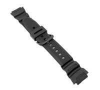 SRTYDCUR Bracelet de montre en caoutchouc PU compatible avec Casio AE-1000W AE-1200WH AQ-S810W SGW-400H SGW-300H W217H W800H G-Shock(Black Buckle)