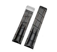 SRTYDCUR Bracelet de montre en cuir 22/24 mm compatible avec Breitling Premier B01 Colt Chronograph Avenger AVIATOR 8, boucle déployante en acier(BNL-4(4),24mmSilver Buckle)