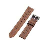 SRTYDCUR Bracelet de montre en cuir de vache respirant, souple, style rétro, 18 mm, 20 mm, 22 mm, for homme et femme, universel, mat et huilé(Matte Brown,22mm)