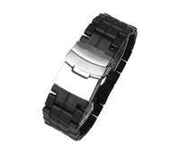 SRTYDCUR Bracelet de montre en fibre de carbone compatible avec Casio ProTek séries PRW-60/Y PRW-30/50/70 et Luminox 3051, bracelet léger en acier plastique 23 mm(Black silver)